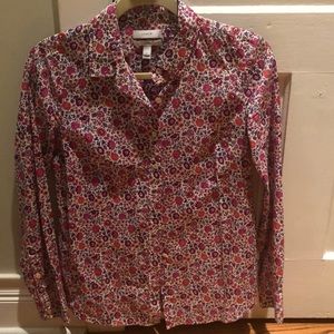 J.Crew Floral Button Down